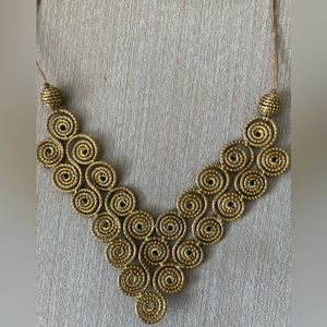 Unique Brazilian Golden Grass Necklace